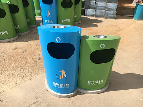 欣方圳分類環保垃圾桶 與廣東河源共筑美好家園