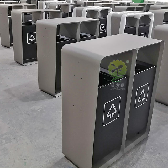 提升公共空間品質,深圳金屬垃圾桶助你一臂之力