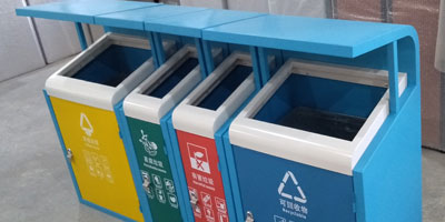 商業(yè)街戶外4分類(lèi)果皮箱產(chǎn)品組裝圖